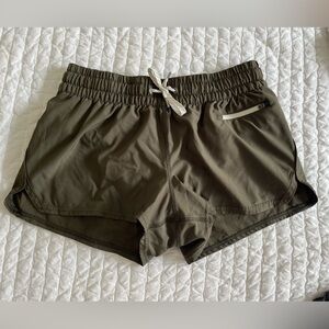 Vuori Olive Green Women's Shorts